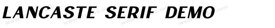 Lancaste Serif Demo字体转换